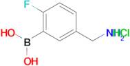 (5-(Aminomethyl)-2-fluorophenyl)boronic acid hydrochloride
