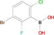 (3-Bromo-6-chloro-2-fluorophenyl)boronic acid