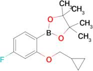 2-(2-(Cyclopropylmethoxy)-4-fluorophenyl)-4,4,5,5-tetramethyl-1,3,2-dioxaborolane