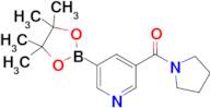 Pyrrolidin-1-yl(5-(4,4,5,5-tetramethyl-1,3,2-dioxaborolan-2-yl)pyridin-3-yl)methanone