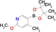 2-Methoxy-4-methyl-5-(4,4,5,5-tetramethyl-1,3,2-dioxaborolan-2-yl)pyridine