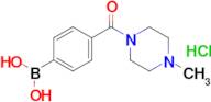 (4-(4-methylpiperazine-1-carbonyl)phenyl)boronic acid hydrochloride