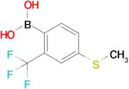 (4-(Methylthio)-2-(trifluoromethyl)phenyl)boronic acid