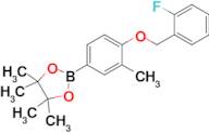 2-(4-((2-Fluorobenzyl)oxy)-3-methylphenyl)-4,4,5,5-tetramethyl-1,3,2-dioxaborolane