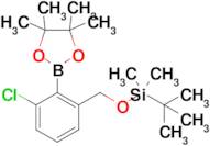 tert-Butyl((3-chloro-2-(4,4,5,5-tetramethyl-1,3,2-dioxaborolan-2-yl)benzyl)oxy)dimethylsilane