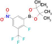 2-(2-Fluoro-5-nitro-3-(trifluoromethyl)phenyl)-4,4,5,5-tetramethyl-1,3,2-dioxaborolane