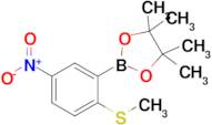 4,4,5,5-Tetramethyl-2-(2-(methylthio)-5-nitrophenyl)-1,3,2-dioxaborolane