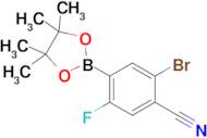 2-Bromo-5-fluoro-4-(4,4,5,5-tetramethyl-1,3,2-dioxaborolan-2-yl)benzonitrile
