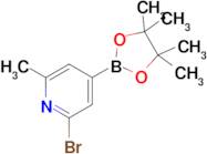 2-Bromo-6-methyl-4-(4,4,5,5-tetramethyl-1,3,2-dioxaborolan-2-yl)pyridine