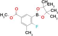 Methyl 4-fluoro-3-methyl-5-(4,4,5,5-tetramethyl-1,3,2-dioxaborolan-2-yl)benzoate