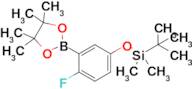 tert-Butyl(4-fluoro-3-(4,4,5,5-tetramethyl-1,3,2-dioxaborolan-2-yl)phenoxy)dimethylsilane