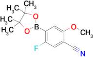 5-Fluoro-2-methoxy-4-(4,4,5,5-tetramethyl-1,3,2-dioxaborolan-2-yl)benzonitrile