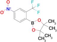 4,4,5,5-Tetramethyl-2-(4-nitro-2-(trifluoromethyl)phenyl)-1,3,2-dioxaborolane