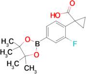 1-(2-Fluoro-4-(4,4,5,5-tetramethyl-1,3,2-dioxaborolan-2-yl)phenyl)cyclopropane-1-carboxylic acid