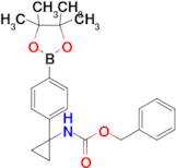 Benzyl (1-(4-(4,4,5,5-tetramethyl-1,3,2-dioxaborolan-2-yl)phenyl)cyclopropyl)carbamate