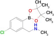 1-(5-Chloro-2-(4,4,5,5-tetramethyl-1,3,2-dioxaborolan-2-yl)phenyl)-n-methylmethanamine