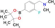 1-(2-Fluoro-4-(4,4,5,5-tetramethyl-1,3,2-dioxaborolan-2-yl)phenyl)-n,n-dimethylmethanamine