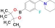 1-(2-Fluoro-4-(4,4,5,5-tetramethyl-1,3,2-dioxaborolan-2-yl)benzyl)piperidine