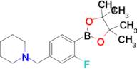 1-(3-Fluoro-4-(4,4,5,5-tetramethyl-1,3,2-dioxaborolan-2-yl)benzyl)piperidine