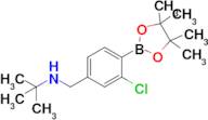 N-(3-Chloro-4-(4,4,5,5-tetramethyl-1,3,2-dioxaborolan-2-yl)benzyl)-2-methylpropan-2-amine