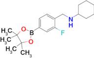 N-(2-Fluoro-4-(4,4,5,5-tetramethyl-1,3,2-dioxaborolan-2-yl)benzyl)cyclohexanamine