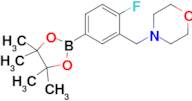 4-(2-Fluoro-5-(4,4,5,5-tetramethyl-1,3,2-dioxaborolan-2-yl)benzyl)morpholine