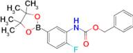 Benzyl (2-fluoro-5-(4,4,5,5-tetramethyl-1,3,2-dioxaborolan-2-yl)phenyl)carbamate