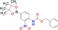 Benzyl (2-nitro-4-(4,4,5,5-tetramethyl-1,3,2-dioxaborolan-2-yl)phenyl)carbamate