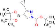 tert-Butyl 3-cyclopropyl-4-(4,4,5,5-tetramethyl-1,3,2-dioxaborolan-2-yl)-1H-pyrazole-1-carboxylate