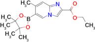 Ethyl 7-methyl-6-(4,4,5,5-tetramethyl-1,3,2-dioxaborolan-2-yl)imidazo[1,2-a]pyridine-2-carboxylate