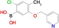 [2-Chloro-4-methyl-5-(pyridin-3-ylmethoxy)phenyl]boronic acid