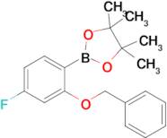 2-[2-(Benzyloxy)-4-fluorophenyl]-4,4,5,5-tetramethyl-1,3,2-dioxaborolane