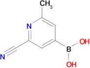 (2-Cyano-6-methylpyridin-4-yl)boronic acid