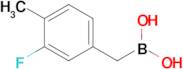 [(3-Fluoro-4-methylphenyl)methyl]boronic acid