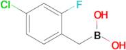 [(4-Chloro-2-fluorophenyl)methyl]boronic acid