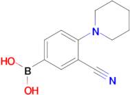 [3-Cyano-4-(piperidin-1-yl)phenyl]boronic acid