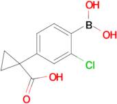 1-[3-Chloro-4-(dihydroxyboranyl)phenyl]cyclopropane-1-carboxylic acid