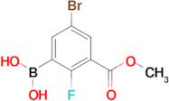 [5-Bromo-2-fluoro-3-(methoxycarbonyl)phenyl]boronic acid