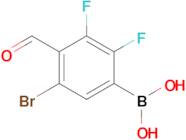 5-Bromo-2,3-difluoro-4-formylphenylboronic acid