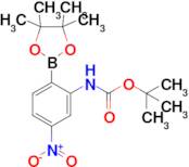 tert-Butyl 5-nitro-2-(4,4,5,5-tetramethyl-1,3,2-dioxaborolan-2-yl)phenylcarbamate