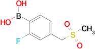 (2-Fluoro-4-((methylsulfonyl)methyl)phenyl)boronic acid