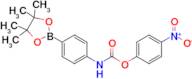 [4-(4,4,5,5-Tetramethyl-[1,3,2]dioxaborolan-2-yl)-phenyl]-carbamic acid 4-nitro-phenyl ester