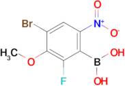 4-Bromo-2-fluoro-3-methoxy-6-nitrophenylboronic acid