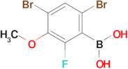 4,6-Dibromo-2-fluoro-3-methoxyphenylboronic acid