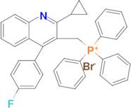 ((2-Cyclopropyl-4-(4-fluorophenyl)quinolin-3-yl)methyl)triphenylphosphonium bromide