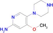 4-Methoxy-5-(piperazin-1-yl)pyridin-2-amine