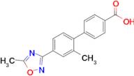 2'-Methyl-4'-(5-methyl-1,2,4-oxadiazol-3-yl)-[1,1'-biphenyl]-4-carboxylic acid