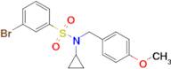 3-Bromo-N-cyclopropyl-N-(4-methoxybenzyl)benzenesulfonamide