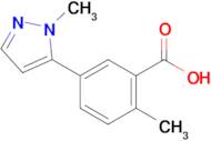 2-Methyl-5-(1-methyl-1H-pyrazol-5-yl)benzoic acid