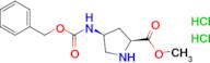 (2S,4S)-Methyl 4-(((benzyloxy)carbonyl)amino)pyrrolidine-2-carboxylate dihydrochloride